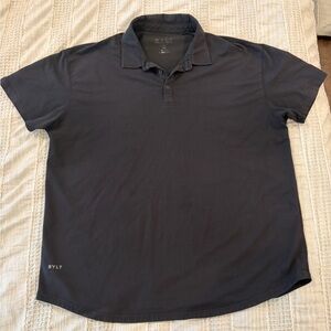 BYLT Premium Basics Black Performance Drop Cut Polo Shirt XXL